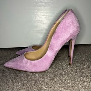 Purple high heels